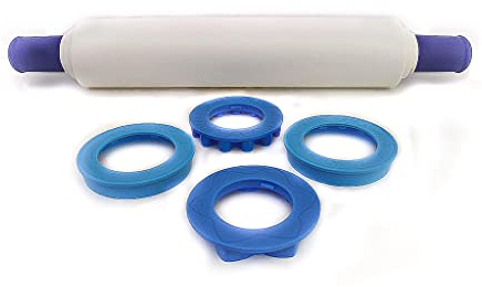 Tupperware O100 Modulo Rolle, mit Ausstecher, Weiß/Blau, 31076