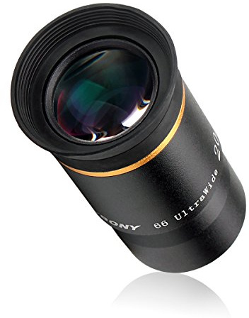 SVBONY Telescope Eyepiece Fully Mutil Coated 1.25 inches Telescope Accessories Set 66 Degree Ultra Wide Angle HD 20mm for Astronomy Telescope