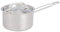 Amazon Basics 1.9 litres Stainless Steel Aluminium-Clad Straight Sided Sauce Pan with Cover, Silver(Previously AmazonCommercial brand)