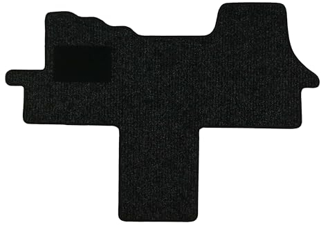 Fußmatten passend für VW T4 Typ 70, 7D 2-Sitzer Automatikgetriebe (Baujahr 1990-2003), Robust anthrazit | 1-TLG | Umrandung schwarz