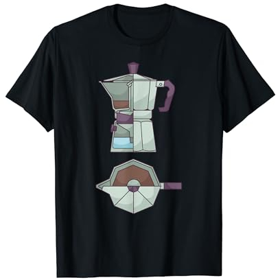 Caffettiera vintage Moka Pot Barista Gift Coffee Moka Maglietta