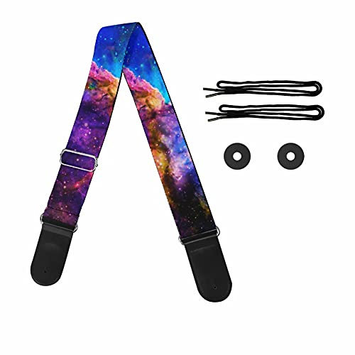 Pizding Starry Gitarrengurt, verstellbarer Schultergurt, Ersatz für Handtasche und Bass, Sternchen, One size
