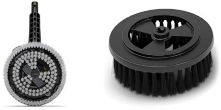 Kärcher Rotierende Waschbürste WB 130, mit Universalbürstenaufsatz, Zubehör für die Kärcher Hochdruckreiniger K 2-K 7, austauschbarer Bürstenaufsatz, inkl. 2 extra Wechselaufsatz Home & Garden