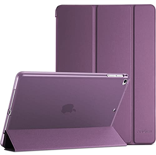 ProCase Soft fodral för iPad 9,7 tum 6. Generation 2018/5. Generation 2017/iPad Air 1/2 modell A1822 A1823 A1893 A1474 A1475, mjukt TPU-skyddsfodral för iPad 6/iPad 5 – lila
