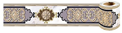 Dostear TapetenbordüRe Selbstklebende BordüRe Wand Wohnzimmer Tapeten Fliesenaufkleber Bad Dekoband Selbstklebend Graues Rechteck 10cm X 240cm