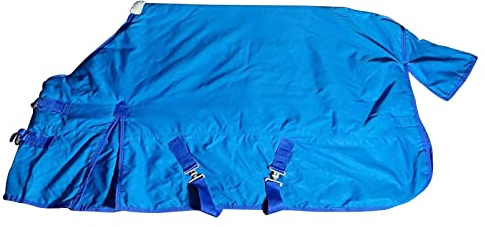 HARICSET Weidedecke Winterliche Pferdedecke Pferdedecke Wasserdicht Einsatzdecke Atmungsaktive Wärme und Verdickende Pferde-Winterdecke(Size:155cm(61in),Color:Himmelblau)