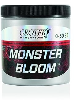 GROWMANIA Fertilizante Monster Bloom en Polvo de Grotek 130GR | Abono para la Floración de Plantas y Cultivos | Etapas Intermedias