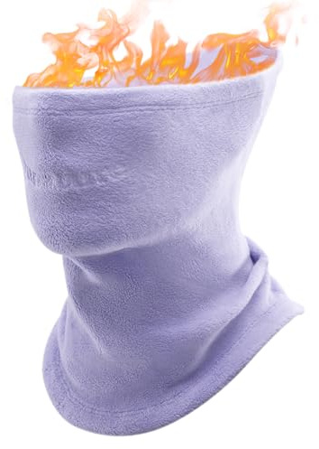 Qunature Winter Halsschlauch Halswärmer Ski Schlauchschal Fleece Dicktes Winddichtes Atmungsaktives Thermo Halstuch Damen & Herren für Outdoor-Sport Skifahren Laufen Radfahren Snowboarden