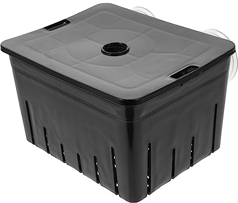 DOITOOL Professional Plastic Isolation Box for Tortoise Breeding and Protection, Reusable Black Multi-function Turtle Accessory Suitable for Daily Use and Incubation