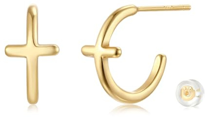 Jenosy 18K Vergoldet Ohrstecker Damen CZ Gold Ohrringe mit Cubic Zirconia Ohrringe für Frauen und Mädchen