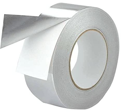 50 Meter Aluminium Klebeband mit Liner - 90 µm dick, Breite in 25mm I 30mm I 50mm I 75mm I 100mm hochwertig, strapazierfähiges Aluband silber, hitzebeständig bis +120°C (25mm x 50m)