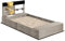 Outsunny Arenero para Niños de Madera Arenero Infantil con 2 Asientos 2 Cajas para Plantar y Juguete de Cocina para Patio Jardín 154x80x60 cm Gris
