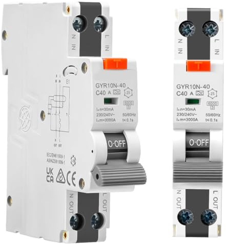 Diferencial Superinmunizado y Magnetotérmico 2P 40A 30mA Tipo A - RCBO
