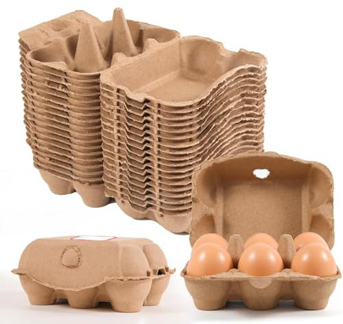 ZOFUN 50 scatole per uova da 6 pezzi