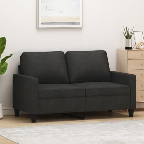 Xichuzi 2-Sitzer-Sofa Schwarz 120 cm Stoff, Sofas & Couches, Sofa Wohnzimmer, Sofa Für Jugendzimmer, Relaxsofa, Sofa Für Schlafzimmer, Polstersofa - 359159