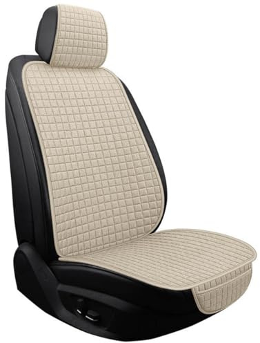 JDIAOAPG Auto Sitzbezüge Set für BMW X3 F25 2011 2012 2013 2014 2015 2016 2017, 5 Stück Autositzbezüge Leinen Sitzbezüge Auto Vorne Und Hinten rutschfest Atmungsaktiv Auto Schonbezüge,C Beige