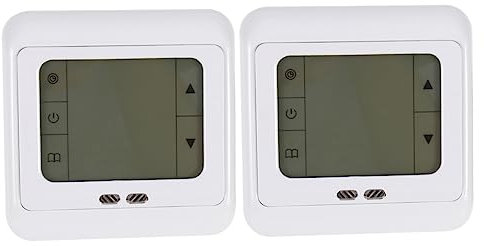 LIFKOME 2pcs Underfloor Thermostat Precision Production Large Display Use Touchscreen Menu for Heating Thermostat