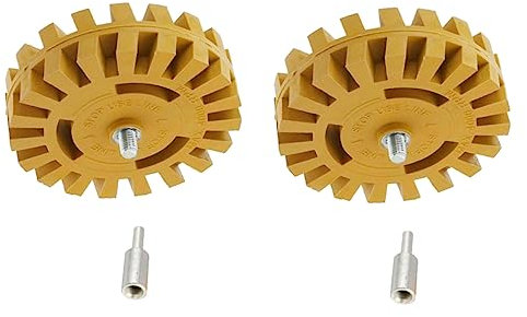 DIYEAH 2sets Rubber Removal Wheel Grinding Wheel for Electric Drill Glue Remover for Car Decal Remover Auxiliary Tool Easy to Use