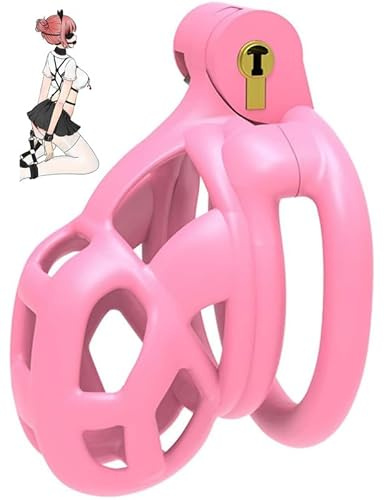 WreGmgg Gabbia Protettiva Rosa con 4 Anelli E 1 Chiave, Home Gym con Braccialetto Fitness (Piccolo) - H21