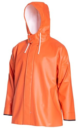 Navis Marine Herren Regenjacke Brigg 44 Pro PVC 0,70 mm wasserdicht | Für gewerbliche Fischerei, 18.000 mm Wassersäule, extra robuste Ausführung, bequemer Schnitt