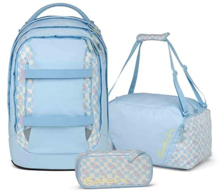 Satch Pack Schulrucksack Set 3tlg. inkl. Schlamperbox und Sporttasche (Summer Era)