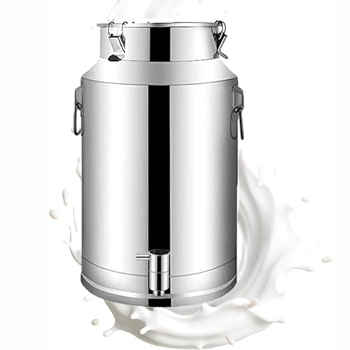 Bidon Inox 20 Litres Avec Robinet Pot À Lait en Acier Inoxydable Pour Huile Et Aliments Pour Stockage,capacity-120Liters