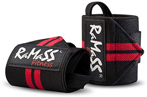 RAMASS Fitness Bande Poignet Musculation - Gym, Street Workout, Calisthenics (Pair)