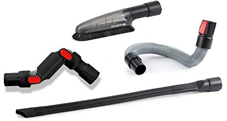 Genius Invictus X9 Staub-Set (4 Teile) Akku-Staubsauger - zur idealen Reinigung von empfindlichen Oberflächen und Möbeln (kompatibel mit Invictus X9)
