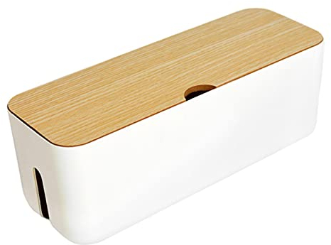 Fowybe Kabelbox, Kabel Organizer, Anti-Staub-Ladebuchsen-Organizer, Grau, Selbstklebend
