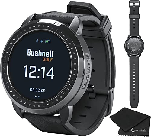 Wearable4U - Bushnell iON Elite Black Golf GPS Watch with Cloth Bundle