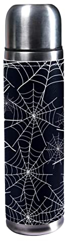 Isolierte Wasserflasche Edelstahl-Wasserflaschen Metall-Wasserflasche,Spinnennetz Halloween
