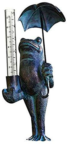 Medidor De Lluvia Reemplazo Tubo De Vidrio Mesa Rana De Pie Medidor De Lluvia Medidor De Lluvia Cuentas De Metal para Exteriores Medidor De Lluvia para Garden Yard Patio Pathway