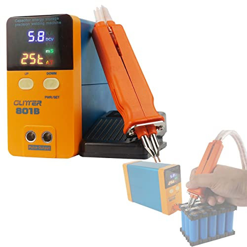 11.6 KW Capacitor Energy Storage Spot Welding Machine,801B Battery Spot Welder,Mini Portable Precision Pulse Battery Welding Equipment for 18650, 14500 Lithium Battery Pack Building