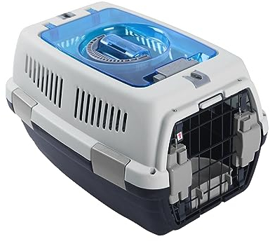 PETCUTE Transportbox für Hunde & Katzen,Langlebig und Atmungsaktiv Hunde Transportbox mit Bequemer Handgriff,Faltbar Hundetransportbox Katzentransportbox Katzenbox,Leicht zu Montieren,Bis zu 6 kg