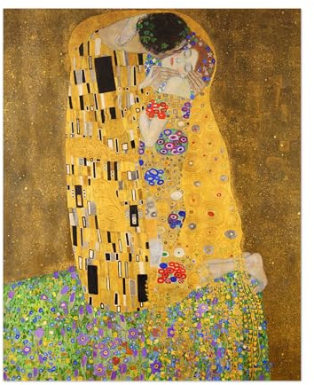 Pathos Studio Gustav Klimt - Der Kuss (Giclée Kunstdruck) 41,9 x 59,4 cm [A2]