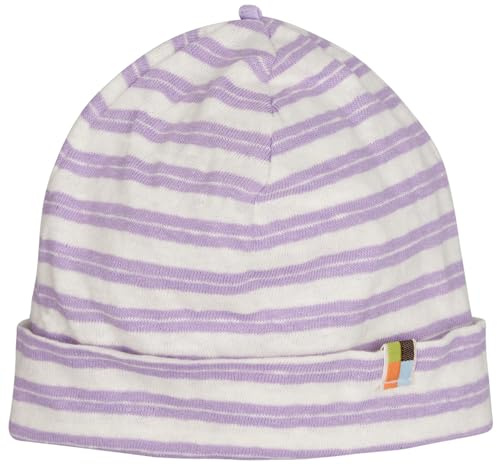 loud + proud Mädchen Streifen mit Leinen, aus Bio Baumwolle, GOTS Zertifiziert Beanie-Mütze