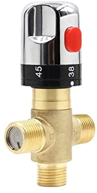 ZLOCYIVHE Brass Body Automatic Mixing Thermostatic Mixer Valve Pipe Thermostat Faucet Bathroom Water Temperature Control Faucet