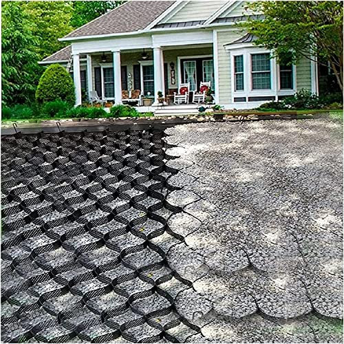 Strapazierfähiger Pflastersand, Geogitter, Kies, Stabilisator für Auffahrt, Garten, Landschaftsbau, 5 cm hoch, Bodengitter für Wege, Schuppen, Kontrolle, Schlamm, Beton, Granit, langlebig und effektiv