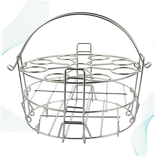 Ciieeo Stainless Steel Steaming Rack Egg Holder Multifunctional Cookware Dishwasher Safe for Eggs