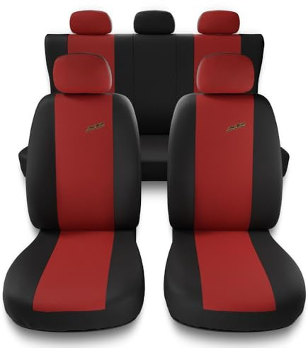 Mossa Sitzbezüge Auto kompatibel mit FIAT 500 Hatchback 2007-. X.R-RD