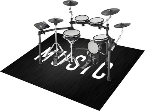 Schlagzeugteppich Drum Teppich Trommelteppich Schallschutz Akustik Schlagzeug Teppich Professionelles rechteckiges Elektronisches Jazz Schlagzeug Kit Drumteppich für Studio, Wohnung 230 x 200 cm