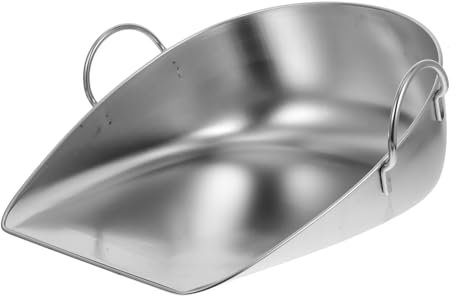 LRXIYODE Recogedor De Polvo Reutilizable De Acero Inoxidable Sin Mango, Contenedor Multiusos Asa, Resistente y Ligero, Adecuado Para Uso Doméstico y Agrícola, Herramienta Práctica Para Limpieza Diaria