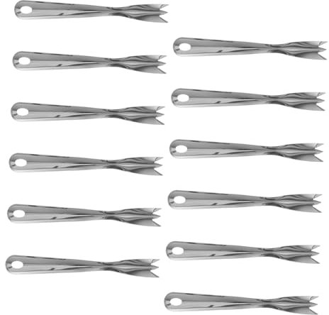 KICHOUSE Set di 12 Utensili per Sbucciare E Affettare Ananas in Acciaio Inox