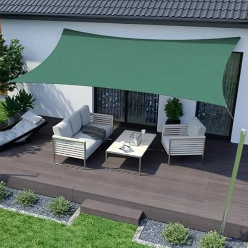 jarolift Basic Vela Ombreggiante Rettangolare, Idrorepellente, Frangivista per terrazza, giardino e balcone, tessuto in poliestere 300 x 200 cm, verde