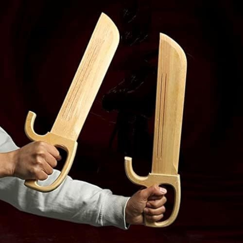 Holzmesser Kung Fu Training Messer, Kampfkunst Wing Chun Übungsschwert Handgemachte Kinder Spielzeug Schwerter, Schmetterling Schwerter Cosplay Waffe Requisiten