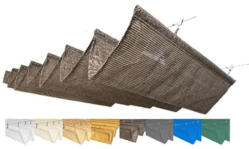 Toldo retráctil para pérgola – Cubierta personalizable para colgar cable de alambre para patio, terraza, césped, jardín, patio, cochera (2,2 m de ancho x 5 m de largo)