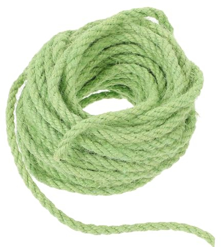 Kisangel Corde en Sisal Naturel pour Chat 6mm 10m Flexible Solide Fournitures De Jouets Soi-même Accessoires pour Chats Usage Intérieur