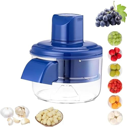 Máquina peladora de uvas, máquina peladora eléctrica automática de ajos, recargable de ayuda para la cocina del hogar, pequeña herramienta comercial para quitar la piel de la fruta para