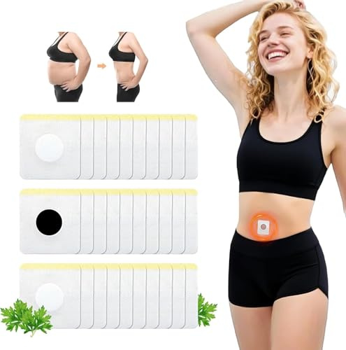 Abnehmpflaster für schnelles Abnehmen – 50 Slim Patches zur Fettverbrennung am Bauch – Hautfreundliche Gewichtsverlust Aufkleber gegen Cellulite