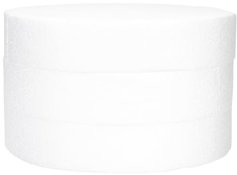OSALADI Dischi di Schiuma Rotondi 3 Pezzi 25 CM Diametro 5 CM Spessore Accessori Artigianali Fai da Te per Composizioni Floreali Base per Decorazioni Matrimoni e Feste